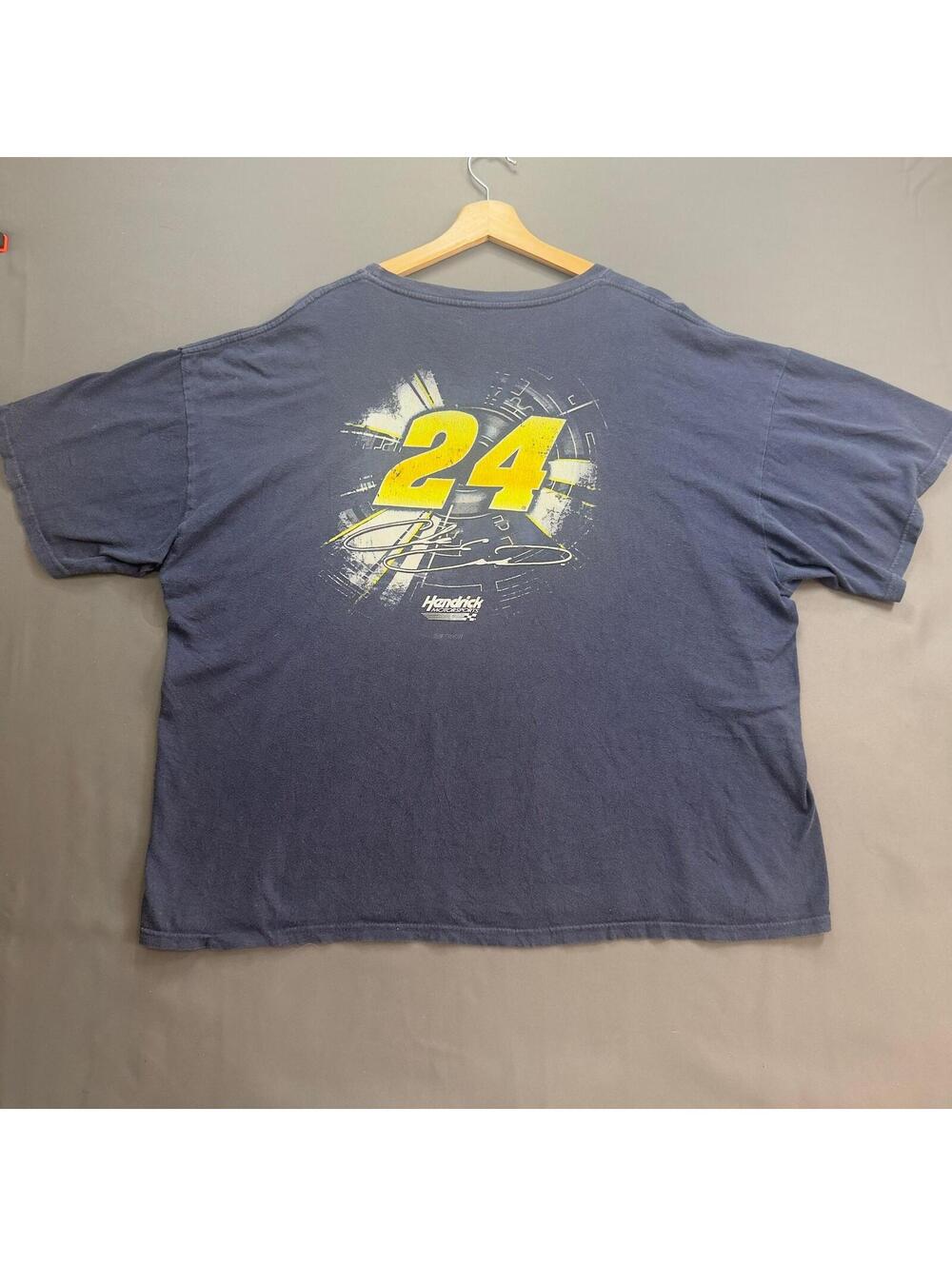 Collectable NASCAR Chase Elliott 24 Graphic Print T-Shirt Navy Blue L/XL